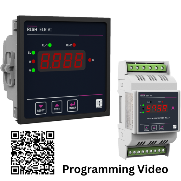 Rish ELR - Digital Earth Leakage Relay (96 x 96 mm & DIN Rail)