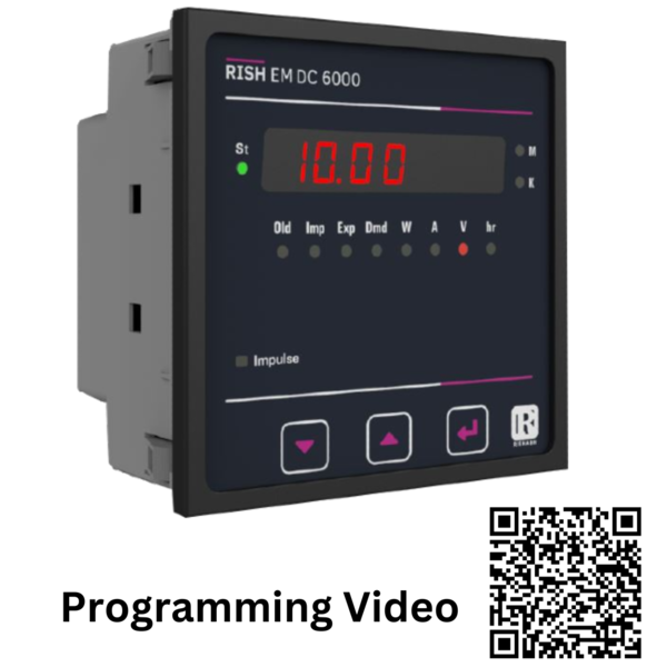 Single channel DC Energy Meter - Rish EMDC 6000