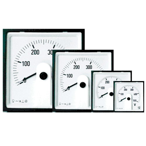 Moving Coil meter AC ammeters and voltmeters with rectifier 240deg (VL)