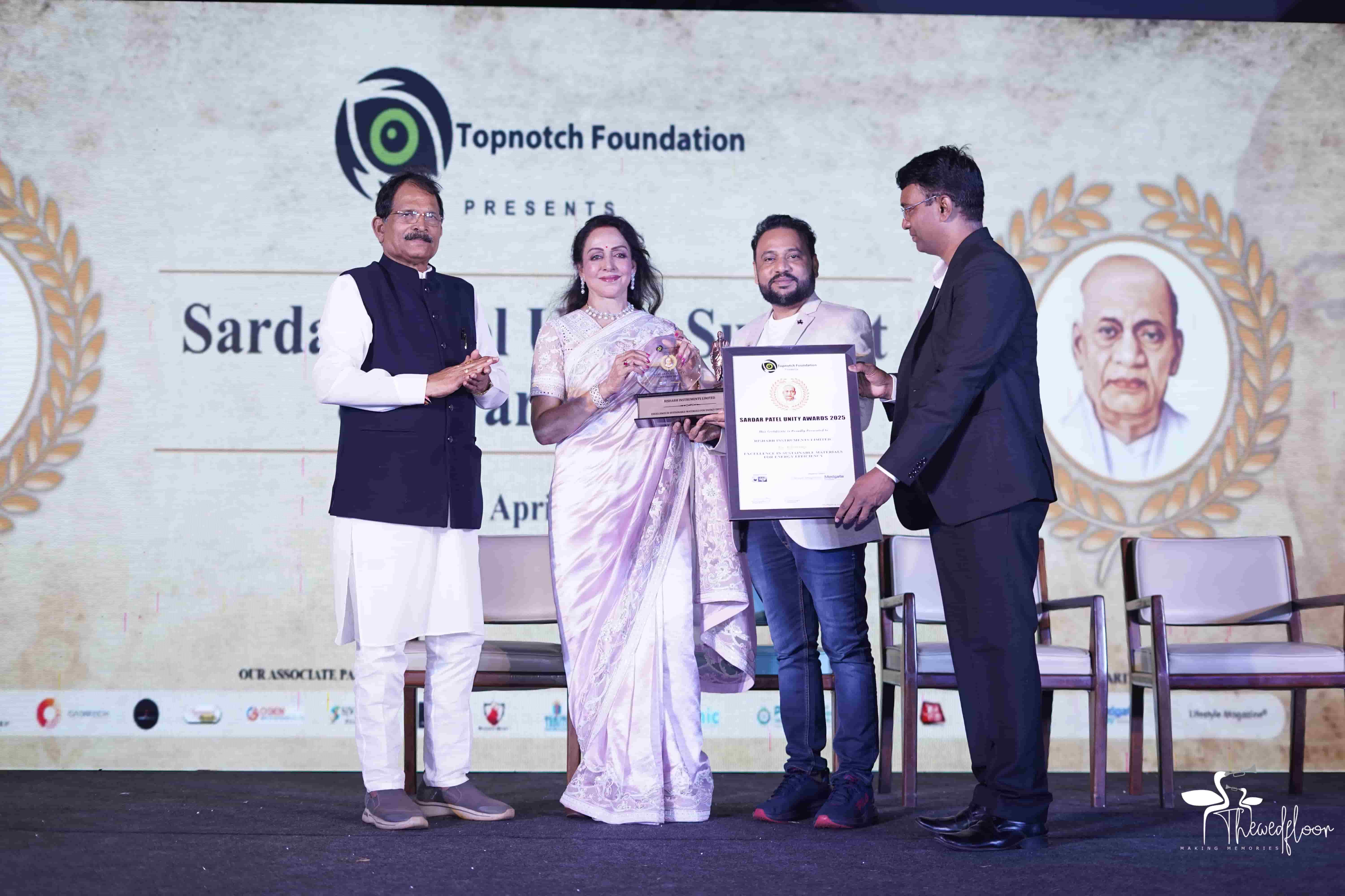 Rishabh Instruments Limited along with LUMEL has been recognized with the Sardar Patel Unity Award 2025 for Excellence in Sustainable Materials for Energy Efficiency!