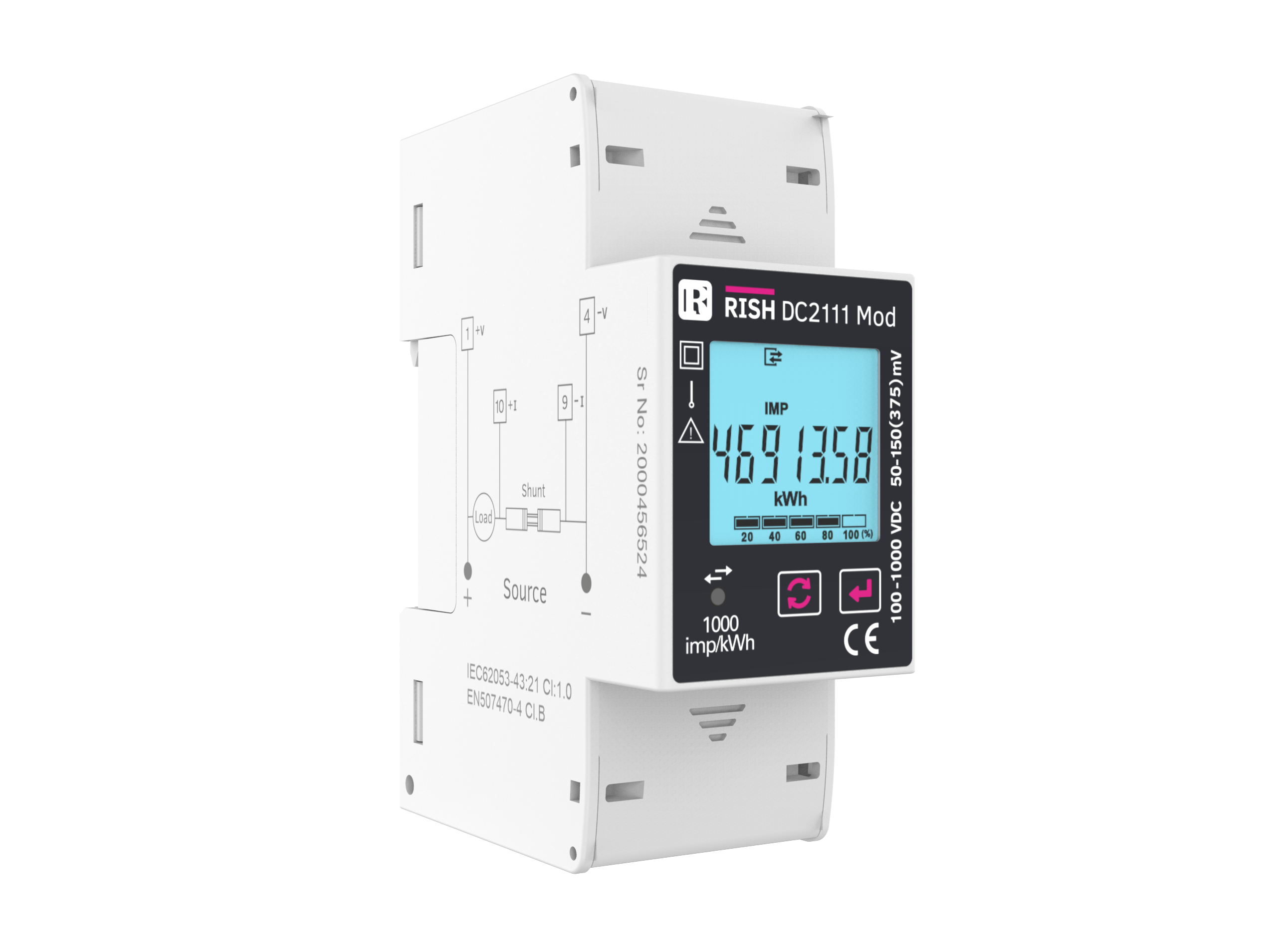 RISH DC2111 MOD - Single Channel DC Energy Meter