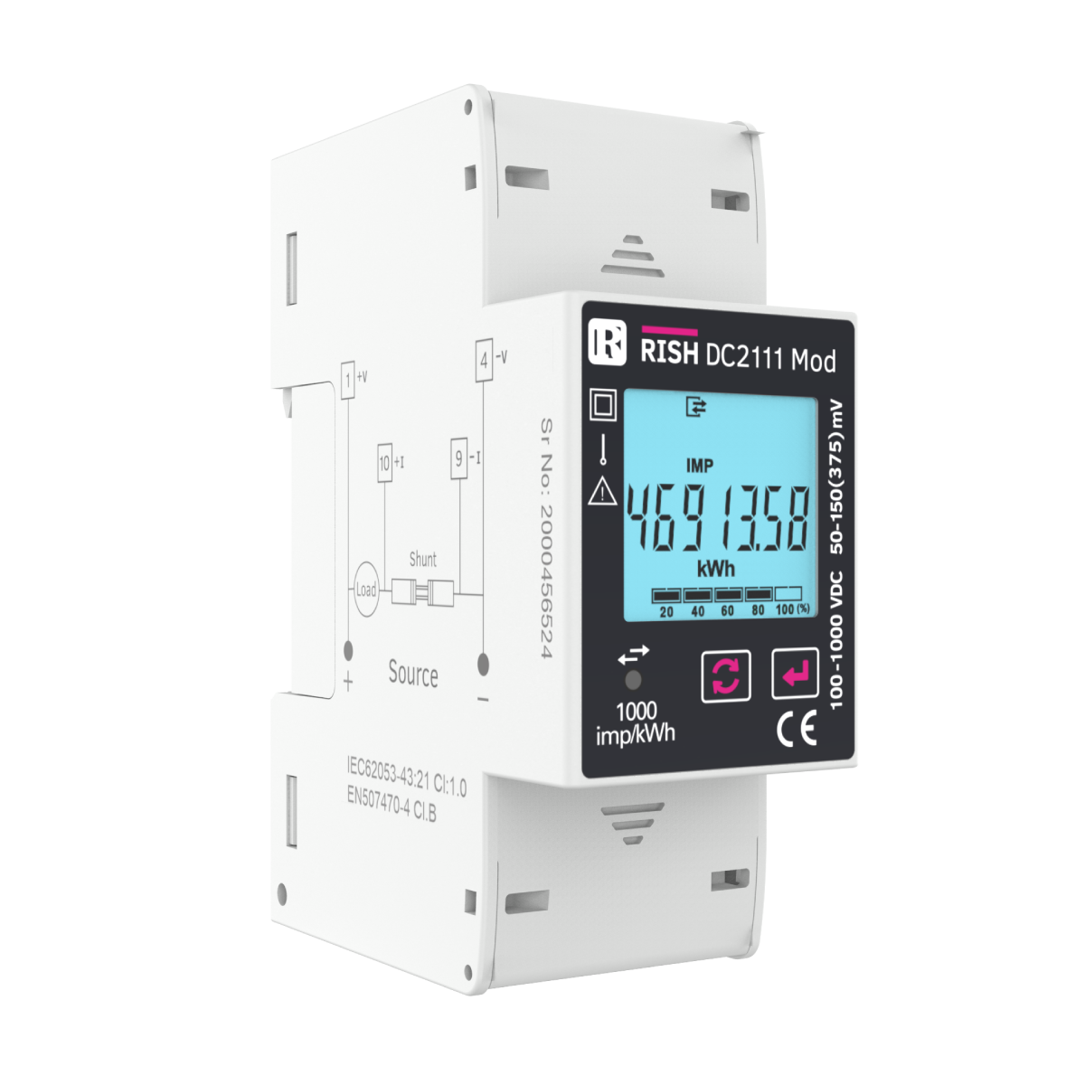 RISH DC2111 MOD - Single Channel DC Energy Meter