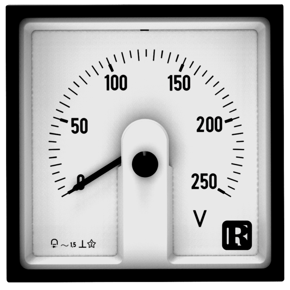 Moving Coil meter AC ammeters and voltmeters with rectifier 240deg (DGL)