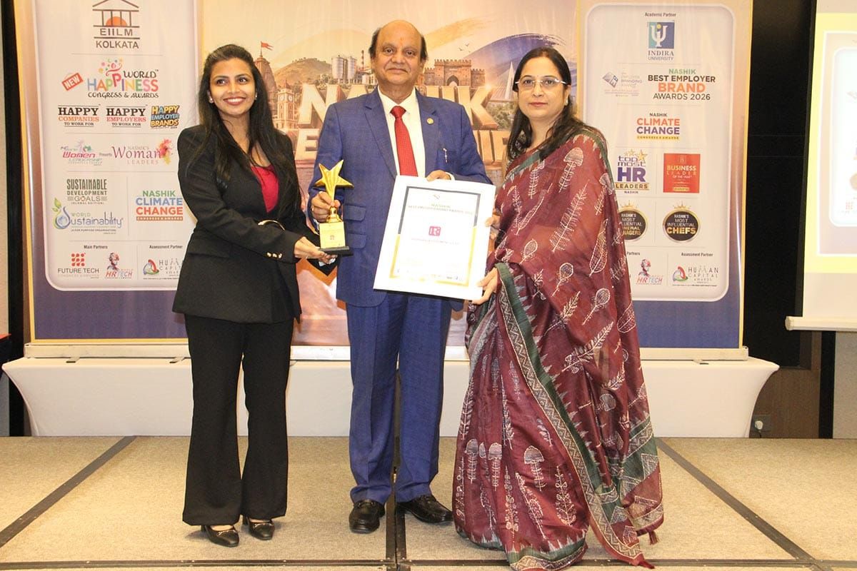 Honored with the prestigious “Best Employer Brand Award” at the Nashik Leadership Awards 2026 